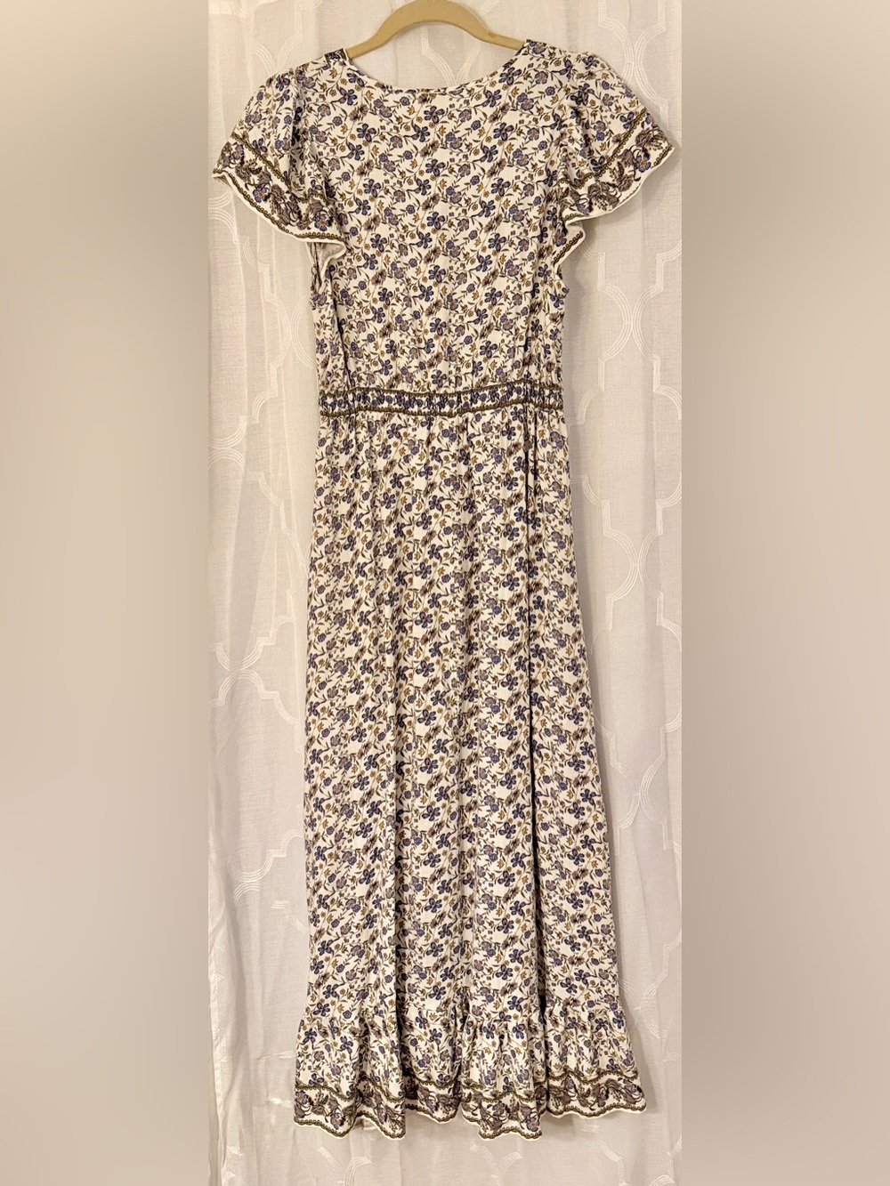 Max Studio London Floral Boho Maxi Dress Size Medium - Picture 4 of 13